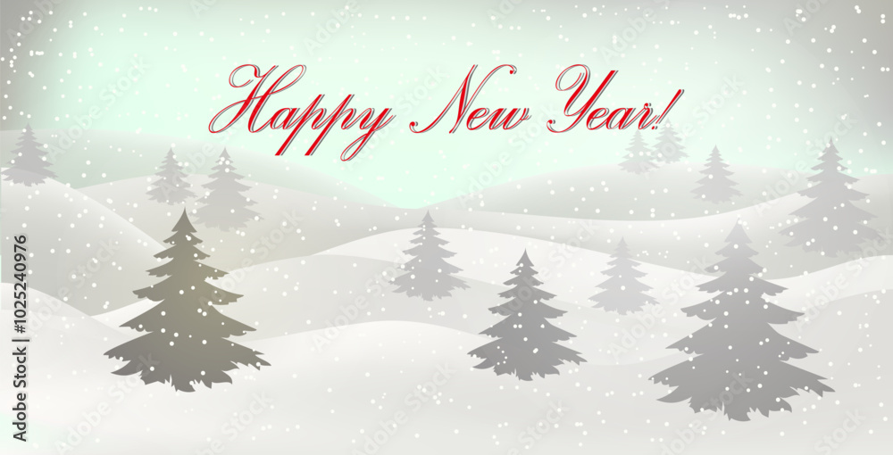 Winter landscape. Christmas card. Happy New Year card. A Christmas winter landscape with drifts of snow. 3D realistic snow background. Snow drifts isolated on hilly background. Christmas Vector illust Winter landscape. Christmas card. Happy New Year card. A Christmas winter landscape with drifts of snow. 3D realistic snow background. Snow drifts isolated on hilly background. Christmas Vector illust