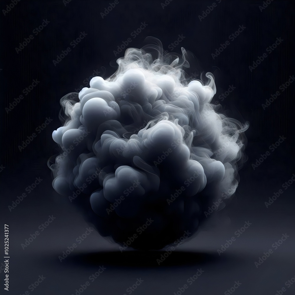 Foggy cloud isolated on black background. Fog Foggy cloud isolated on black background. Fog