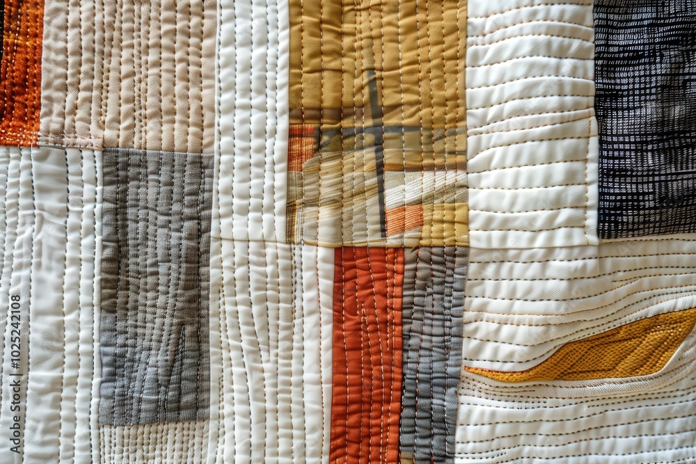 A quilt with a pattern of a woman's body, generative ai image A quilt with a pattern of a woman's body, generative ai image