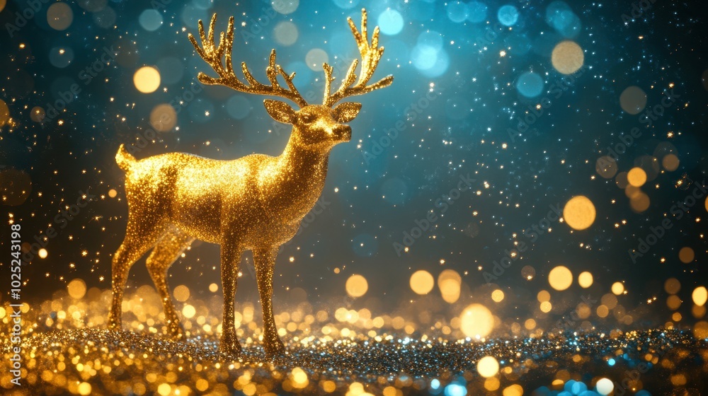 The Glittering Gold Deer