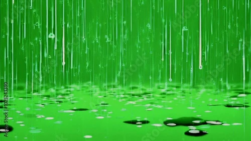 Rain video animation green screen 4k,3D Animation, Ultra High Definition, 4k video