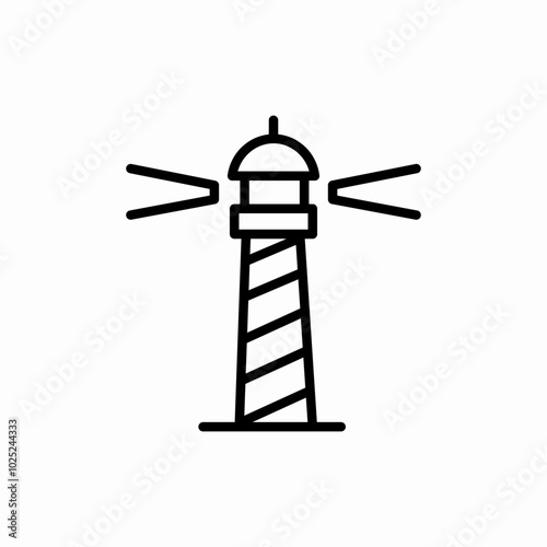 light house icon sign vector