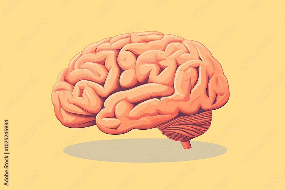 a human brain, showcasing its complex structure with vibrant colors to highlight different regions a human brain, showcasing its complex structure with vibrant colors to highlight different regions