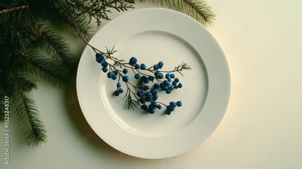 The Decorative Plate with Berries The Decorative Plate with Berries