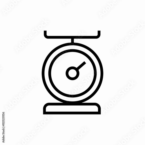 scales weight icon sign vector