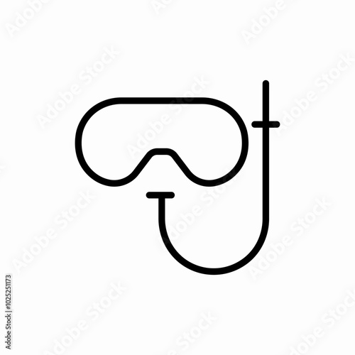 scuba diving icon sign vector