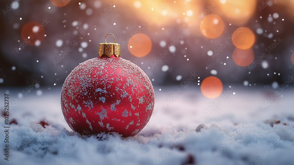 Decorated christmas tree with golden ball Decorated christmas tree with golden ball