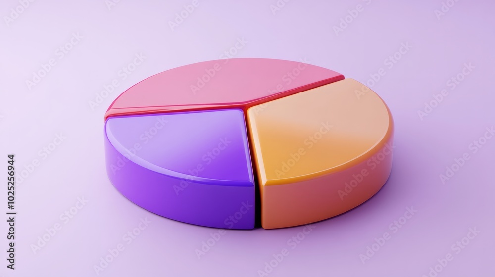 Multicolor 3D circular graphic with glossy finish generative ai Multicolor 3D circular graphic with glossy finish generative ai