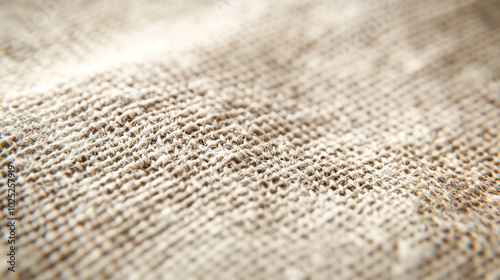 Close up Texture of Natural Burlap Fabric Background