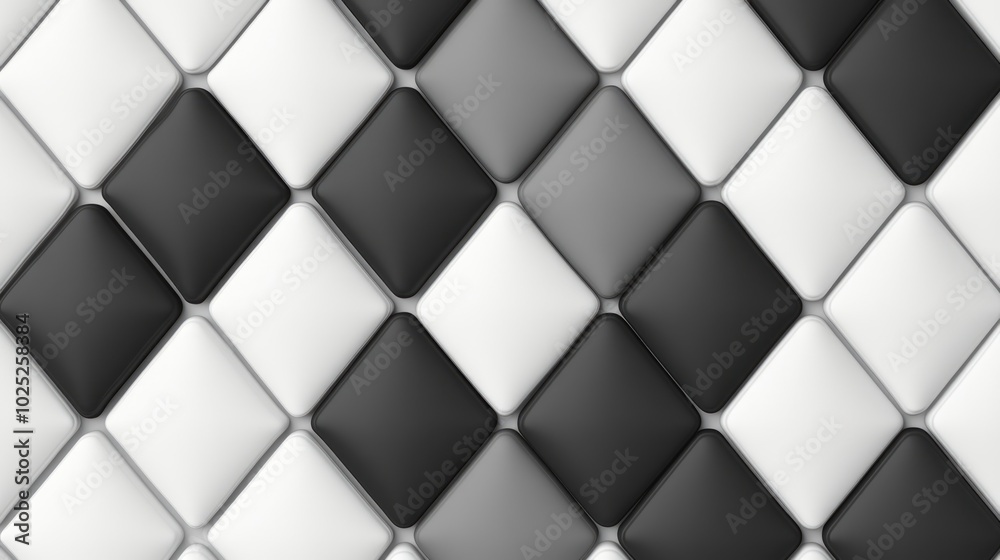 Abstract background with black, white and grey diamond shapes. Abstract background with black, white and grey diamond shapes.