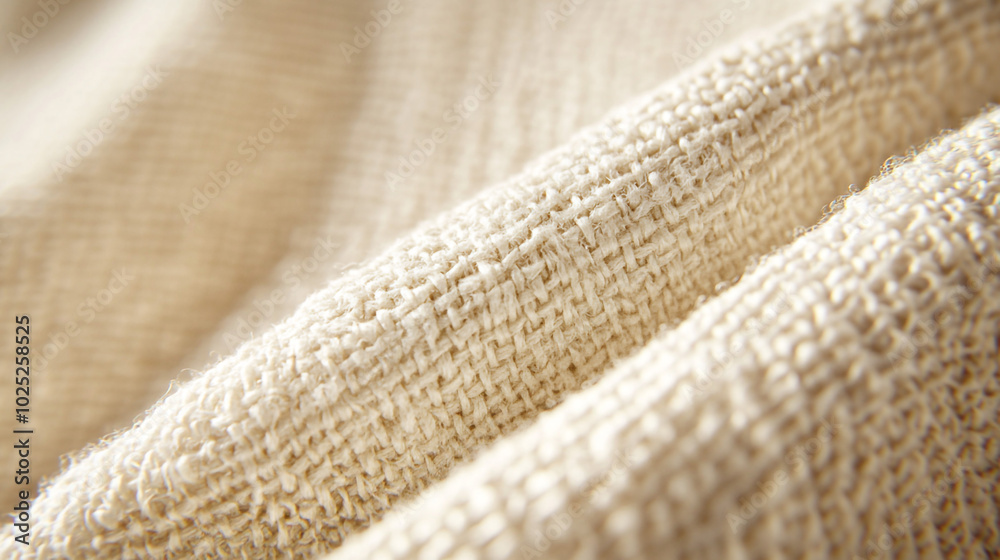 Close up of Natural Beige Linen Fabric Texture Background Close up of Natural Beige Linen Fabric Texture Background