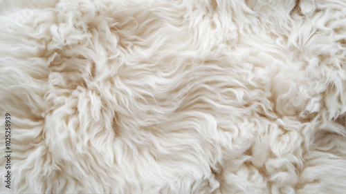 Fluffy cotton wool. Cotton fiber. Faux fur closeup. Sheep fur , fur texture. Close up of knitted wool. Close up of knitted texture photo