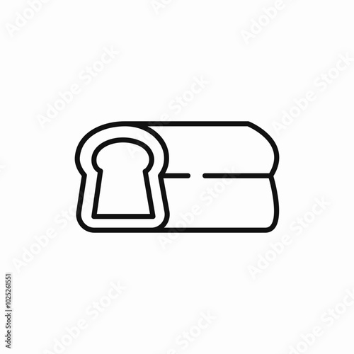 bread bakery icon sign vector