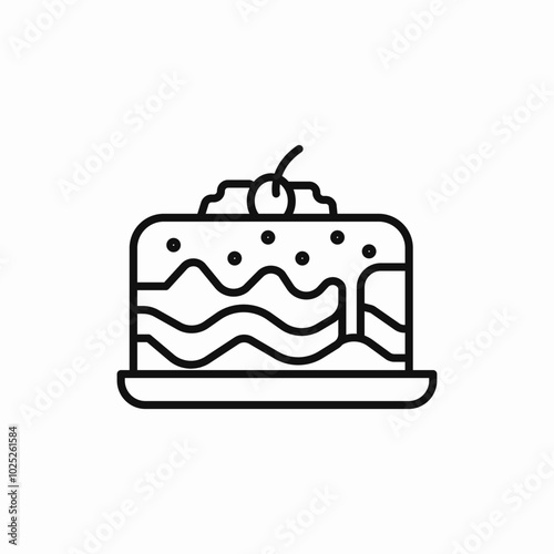 cake sweat icon sign vector