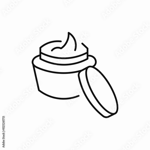 cosmetics cream wax icon sign vector