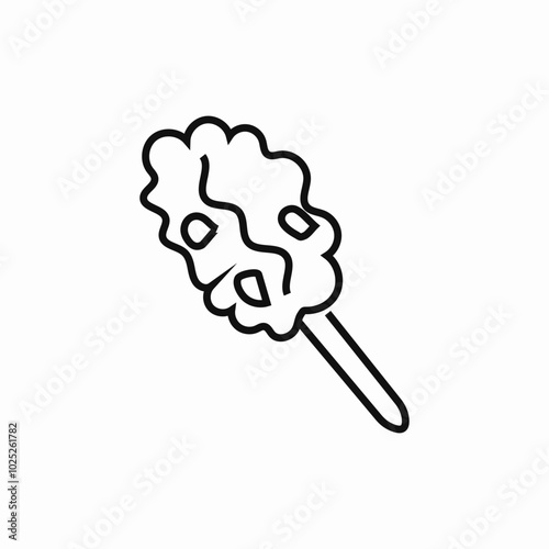 cotton candy icon sign vector