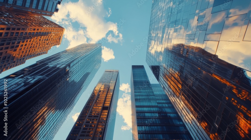 custom made wallpaper toronto digitalcommercial office buildings. generative ai