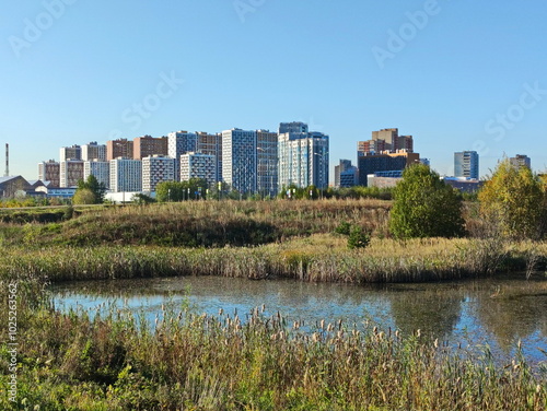 A new neighborhood near the old pond