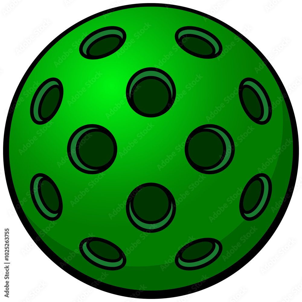 Pickleball Green, Hand Drawn illustration, Isolated On Transparent Background Pickleball Green, Hand Drawn illustration, Isolated On Transparent Background