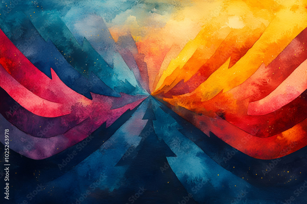 A painting of a colorful rainbow with a tree in the middle. The painting is full of vibrant colors and has a sense of movement and energy. The idea behind the painting is to capture the beauty A painting of a colorful rainbow with a tree in the middle. The painting is full of vibrant colors and has a sense of movement and energy. The idea behind the painting is to capture the beauty