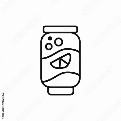 juice soda can icon sign vector