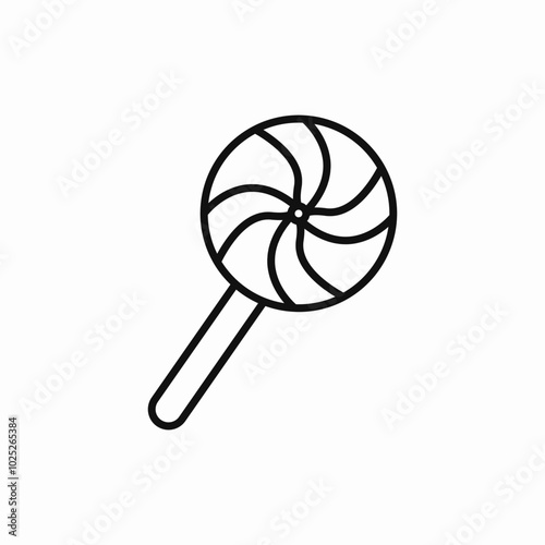 lollipop candy icon sign vector