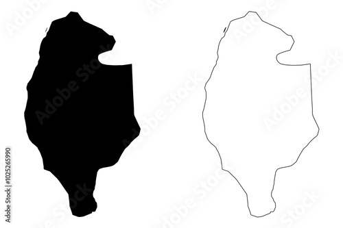 Gujrat City (Islamic Republic of Pakistan, Punjab Province) map vector illustration, scribble sketch City of Gujrat map