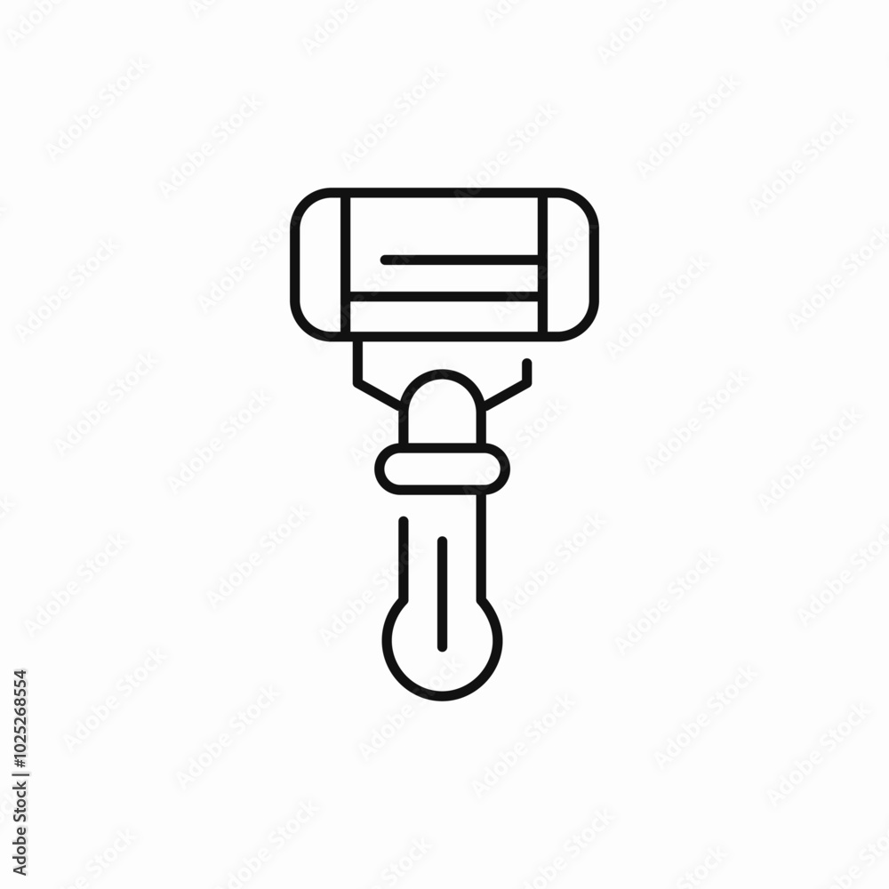 razor shave icon sign vector razor shave icon sign vector