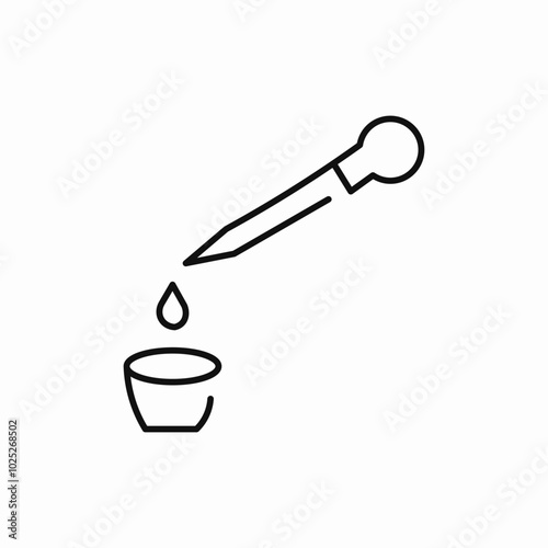 pipette drop icon sign vector