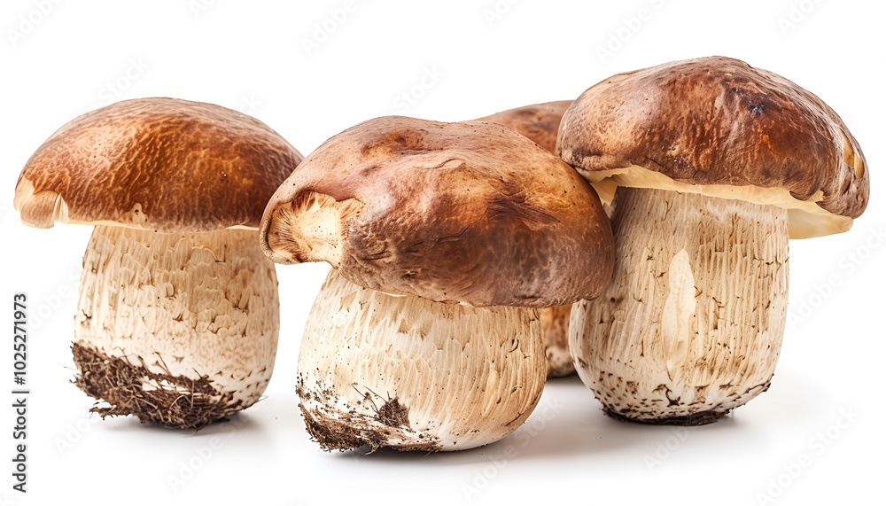 Fresh wild porcini mushroom isolated on white Fresh wild porcini mushroom isolated on white