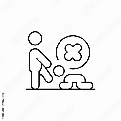 humiliation agression icon sign vector