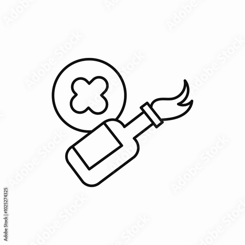 molotov cocktail icon sign vector