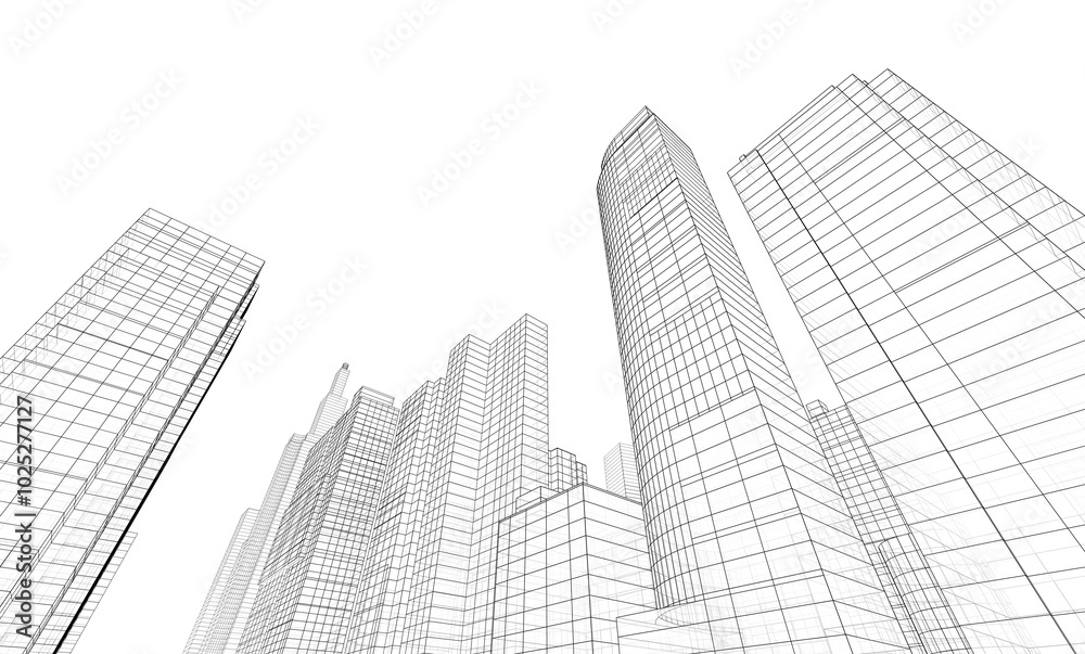 skyscrapers in the city skyscrapers in the city