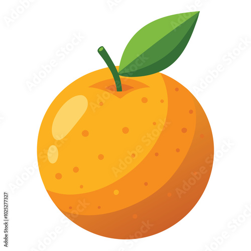 Tangerine fruit Vector Illustration isolated on white background