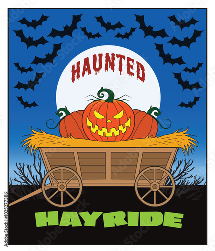 A group of pumpkins in a wooden cart.