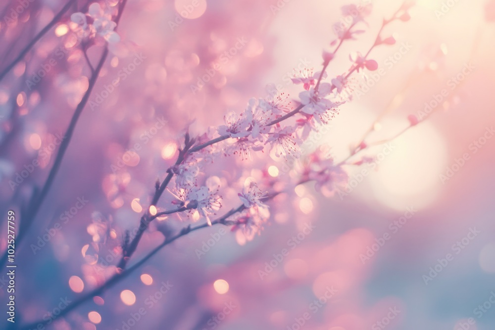 Delicate Blossoms in Soft Pastel Tones Delicate Blossoms in Soft Pastel Tones