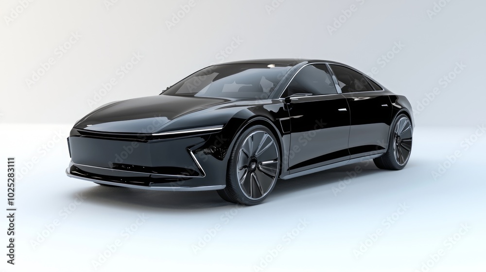 Futuristic EV Concept Car 3D Render with Luxurious Body Design and High-Gloss Finish Futuristic EV Concept Car 3D Render with Luxurious Body Design and High-Gloss Finish