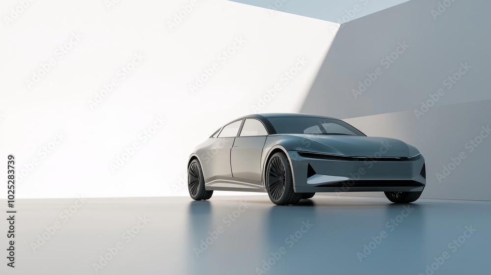 Futuristic Electric Vehicle Concept - Ultra-Detailed 3D Render of Sophisticated EV Car Design with Minimalist Body and Elegant Lines Futuristic Electric Vehicle Concept - Ultra-Detailed 3D Render of Sophisticated EV Car Design with Minimalist Body and Elegant Lines