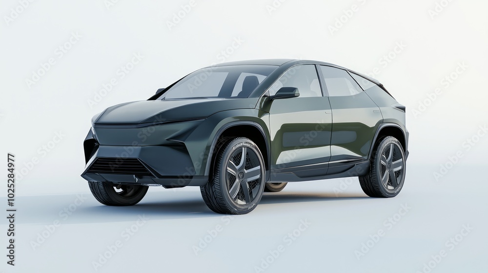 Futuristic Family Electric SUV Concept Car with Spacious Interior and Impressive Cargo Capacity 3D Render Illustration Futuristic Family Electric SUV Concept Car with Spacious Interior and Impressive Cargo Capacity 3D Render Illustration