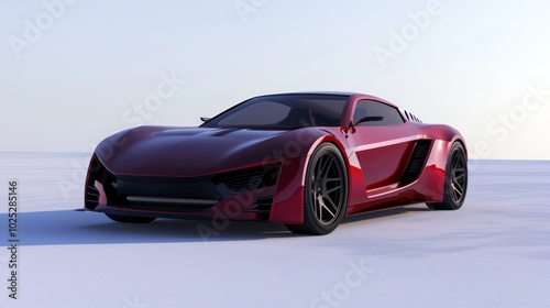 Futuristic EV Concept Car Design - Ultra-Detailed 3D Render of High-Performance Electric Coupe with Aerodynamic Efficiency