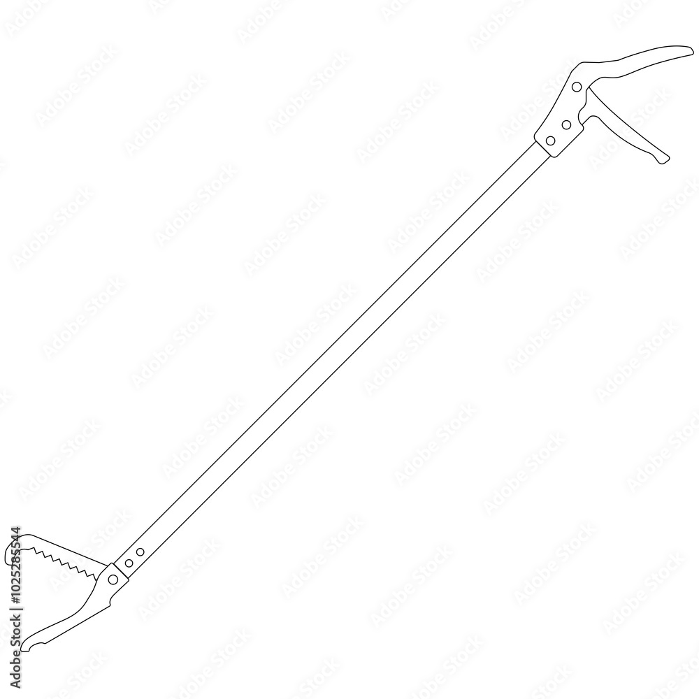 43 Inch Snake Tongs Reptile Grabber - Stainless Steel Wide Jaw Catcher With Rubber Grip, Professional Handling Tool