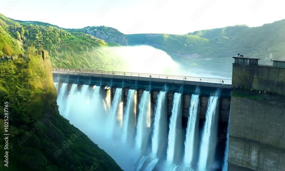 dam on the river dam on the river