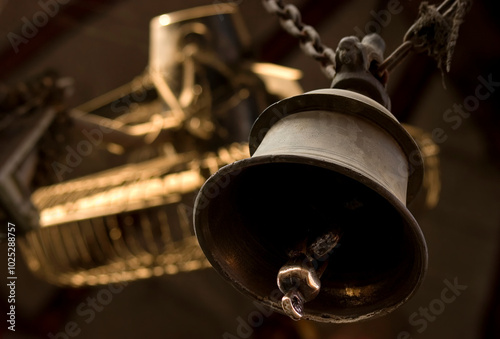 The bell inside Hindu temple, Varanasi, India