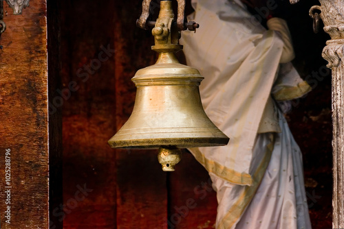 The bell inside Hindu temple, Varanasi, India