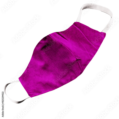 Show off your designs in a professional manner with this Brilliant Cotton Mask Mock Up In Striking Purple Color.