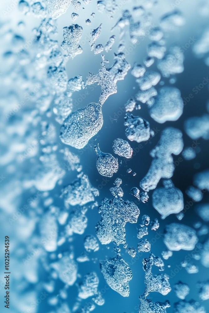 Blue and White Background with Frost Patterns and Snowflakes Gradient for Design Blue and White Background with Frost Patterns and Snowflakes Gradient for Design