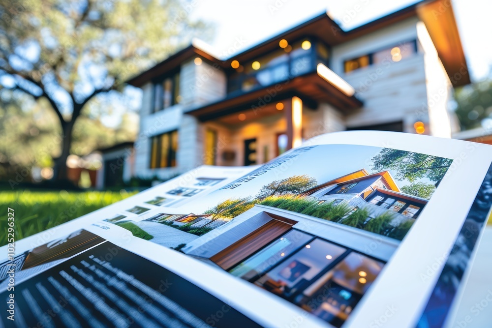 Custom Home Building Flyer with Modern Design and Bold Call to Action for Print Use