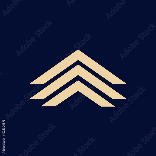 simple roof design logo