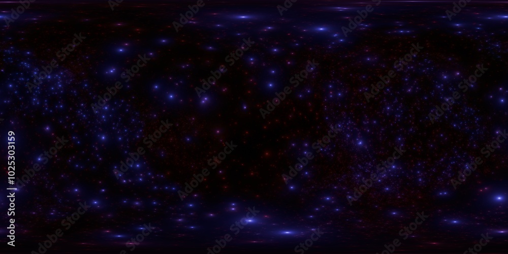 Fototapeta premium Sci-Fi Galaxy HDRi - 360° Nebula Sky for 3D Rendering