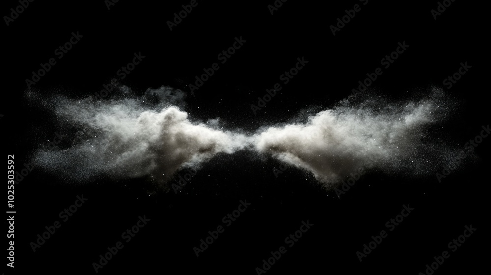 space dust exploding on a black background space dust exploding on a black background